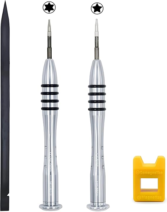 4Piece MacBook Repair Tool Kit,5 Point Star 1.2mm Pentalobe P5 + Torx T5 Screwdriver for MacBook Air 11" 13" and Pro with Retina Display