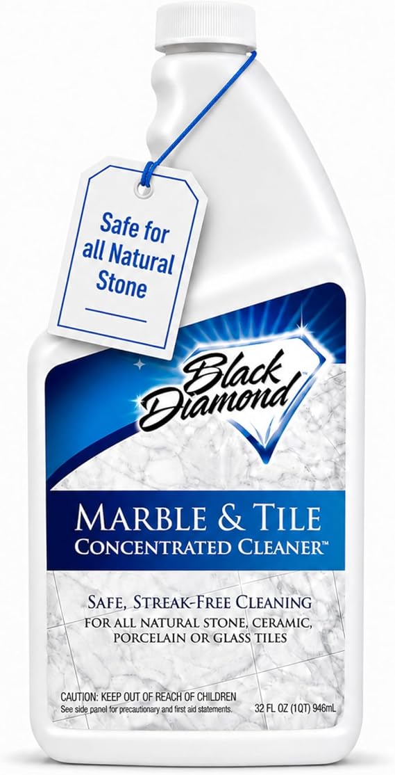 Black Diamond Stoneworks Marble & Tile Floor Cleaner Concentrate, 1 Quart