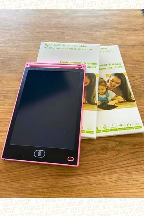 NASYA grafik digital çocuk yazı tahtası çizim tableti lcd 8.5 ınc Pembe