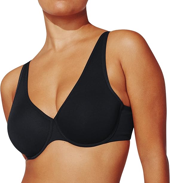 ThirdLove Organic Cloud Cotton Full Coverage Bra, High Support, Soft Bra, Breathable with Spandex for Stretch, Bras for Women