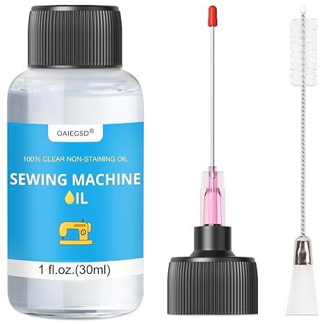 30ml Light Sewing Machine Oil and Cleaning Kit w/Applicator & Brush