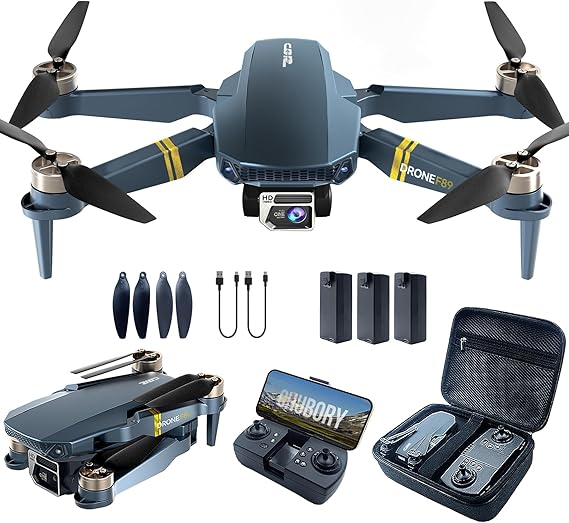 Drone with Camera 4K for Beginners, 2650ft (800m) Control Range, Super Endurance Foldable WiFi Quadcopter with Brushless Motor, 84 Mins Flight Time (3 Batteries), Auto Hover & Auto Follow