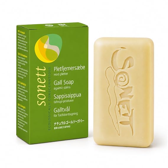 Sonett Organic Gall Soap Bar Stain Remover for Clothes - 4 oz (Pack of 1)