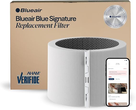 BLUEAIR Blue Signature Large Genuine Replacement Filter for Large Model Air Purifier, Patent-Pending Air Purifier Filter, Removes Pollen, Dust, Smoke, Pet Hair & Odors