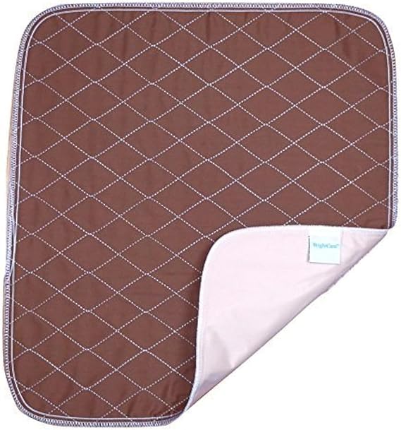 Waterproof Seat Pad, 20 x 22 Inch, Brown | Washable, For Incontinence, Triple Layer Chair Cover Protector, 24 Ounce Absorbency, Seniors, Adult, Children, or Pet