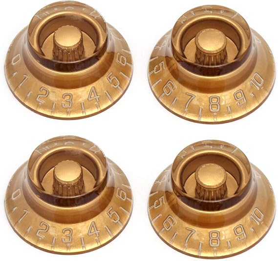 Electric Guitar Top Hat Knobs Speed Volume Tone Control Knobs 4Pcs