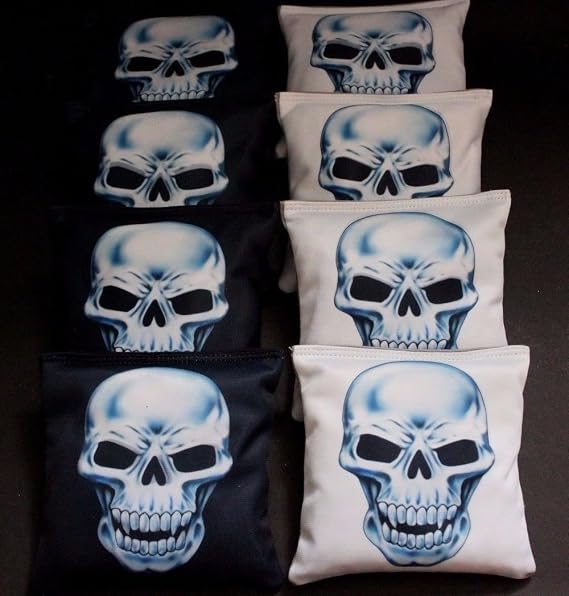 BackYardGamesUSA Set of 8 Regulation Cornhole Bean Bags Made w Appalachian Mountaineers Fabric