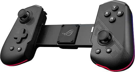 ASUS ROG Tessen Mobile Controller Programmable Aluminum Rear Pedals, ROG Button, Mechanical Switches, Console Class Joysticks, 18W Charger, RGB Mobile Game Controller
