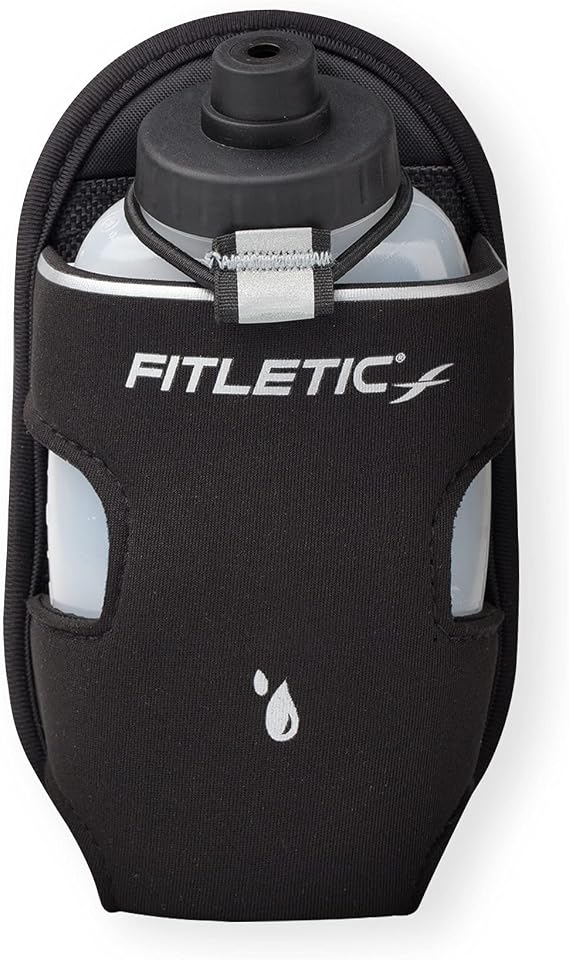 Fitletic - Extra Mile Holster Bottle Add-On, Water Bottle Holder with Clear Water Bottle for Running Belt, Hydration