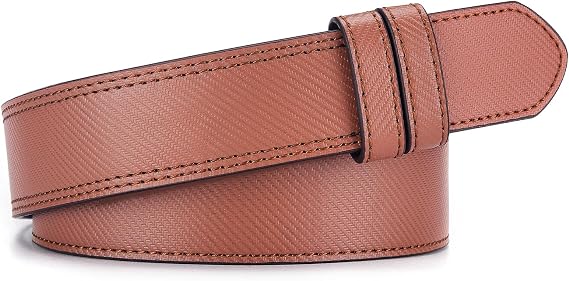 Mechanic Belts for Men No Scratch Tsa Approved Non Metal Hypoallergenic Leather Without Buckle Belt