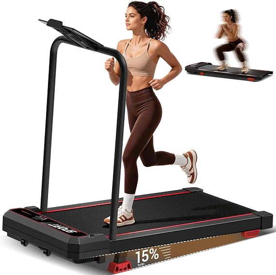 15% Incline Walking Pad with 3 Vibration Levels