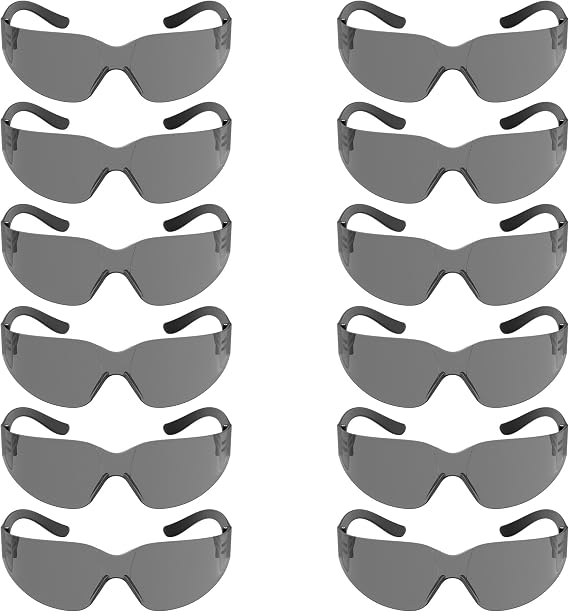 RUGGED BLUE Work Safety Glasses For Men | ANSI Z87 Certified Eyewear For Shooting Range | Anti-Scratch Outdoor Safety Glasses