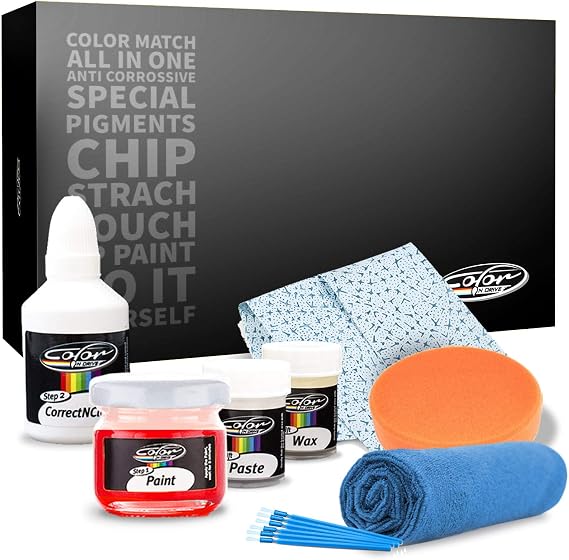 Color N Drive for Honda Automotive Touch Up Paint - R81-5 - Milano Red - Paint Scratch Repair, Exact Match - Basic