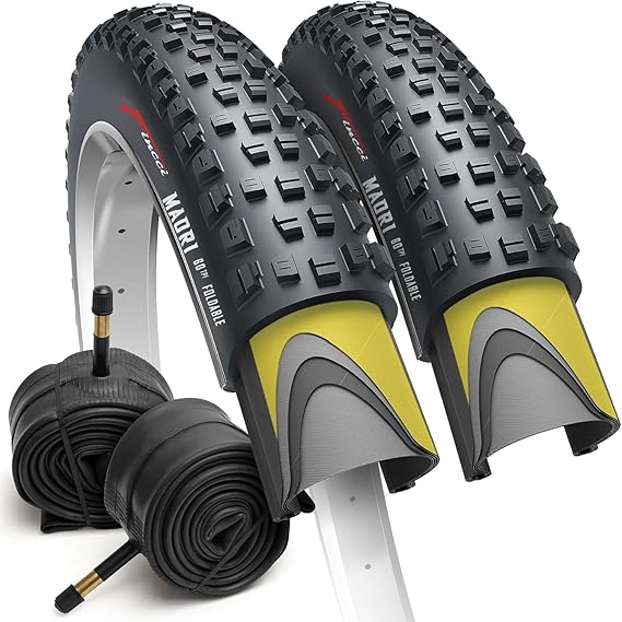 Set 29x2.25 Mountain Bike Tire & Tubes Schrader/Presta - Foldable 57-622
