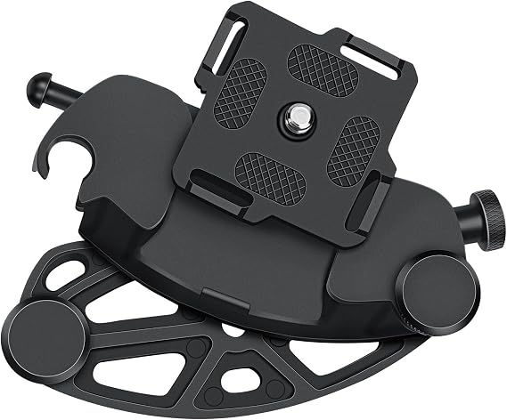 Heavy Duty Camera Backpack Waist Shoulder Strap Belt Quick Release Buckle Holder Clip Mount for DSLR Video Gopros Heros Insta360 One Camera Accessories (Black)