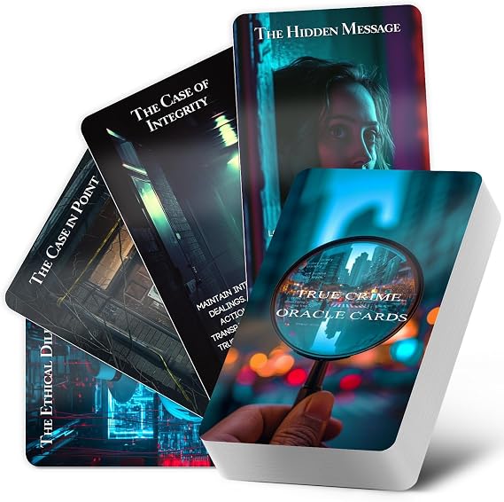 True Crime Oracle Cards, 60 Mystery Conspiracy Theory Oracle Deck