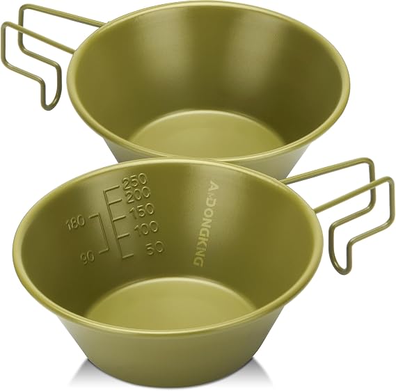 250ml Camping Sierra Cups, Stackable Coffee Mug, 2-Pack