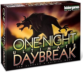 One Night Ultimate Daybreak by Bezier Games | Standalone Hidden Role Mystery with Social Deduction | App-Supported Bluffing Experience | 3-7 Players | 10 Minutes