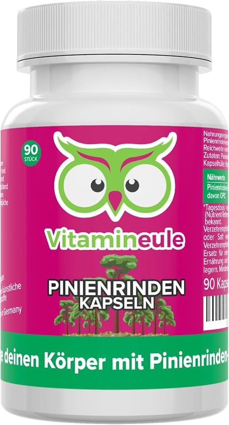 Pine Bark Extract Capsules – High Dose 500 mg OPC (95%)