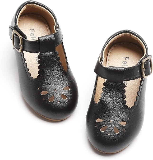 Felix & Flora Toddler Little Girl Flat Oxfords Dress Shoes - Mary Jane Princess for Girl Party School Shoes.