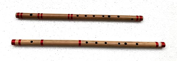 2 Professional Bamboo Flutes E, G Bass Bansuri with Combined purchase discount