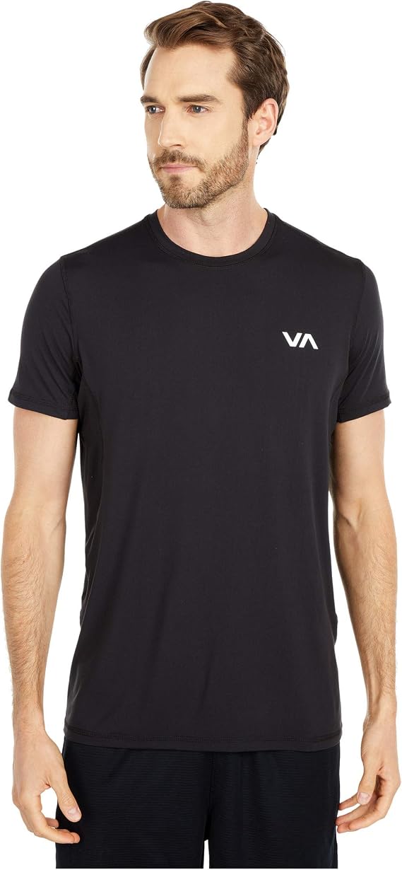 RVCA Mens Sport Vent Athletic Breathable Short Sleeve Tee