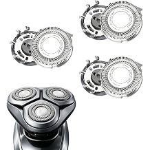 3 Pack Phillips One Blade Replacement Head Blades Phillips Shaver Heads for Philips SH30/SH50 Series 1000 2000 3000 5000 Electric Trimmer Blades Stainless Steel Cutting Head Men Shaving Compatible