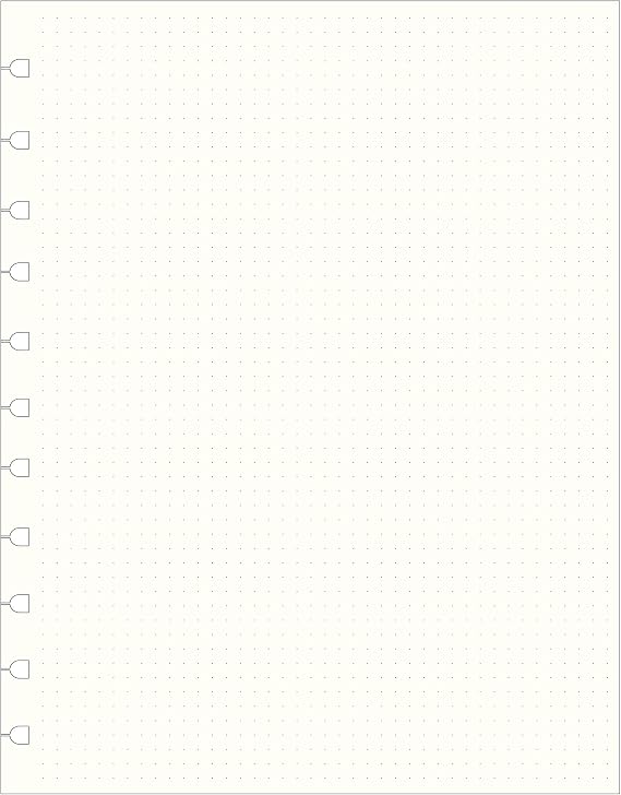 Filofax Notebooks Letter Dotted Journal Refill, Moveable, 10 7/8 X 8 1/2, 32 Cream Sheets Fits Refillable Letter Journals (B112016U)