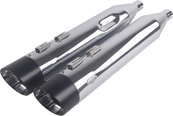 SHARKROAD 4.5" Slip On Mufflers For for Harley Touring 2009-2016 459521CB