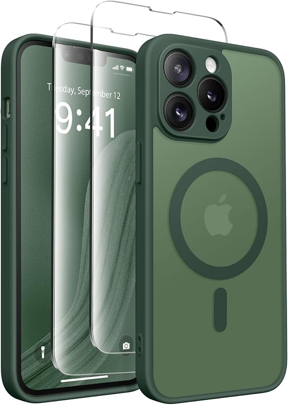 CAPRARO for iPhone 13 Pro Case, Compatible with MagSafe