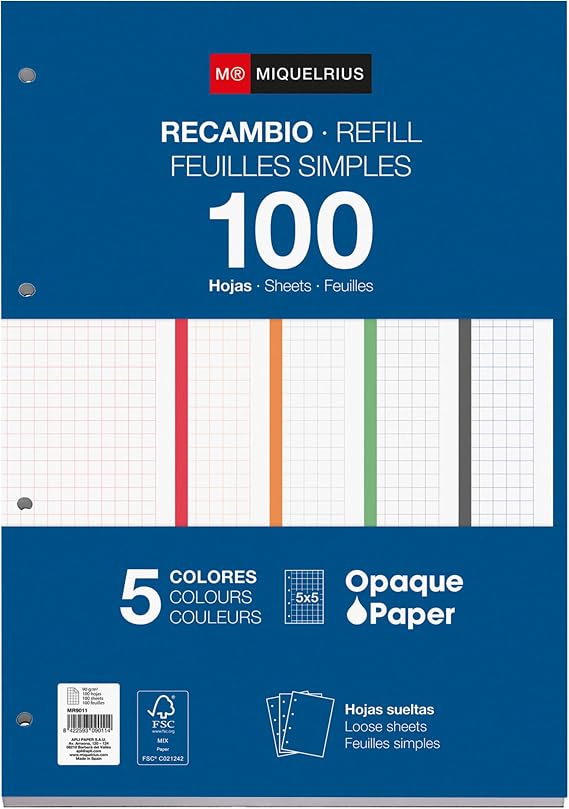100 Blatt intensive Farben