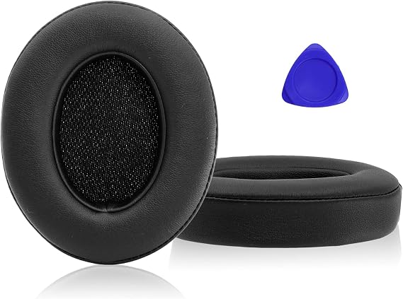 Beats Studio 2 ve 3 Kablolu ve Kablosuz (B0501, B0500) Kulaklıklar için Profesyonel Yedek Kulak Pedleri, Yumuşak Deri ve Hafızalı Köpüklü Premium Kulaklık Minderleri, Siyah