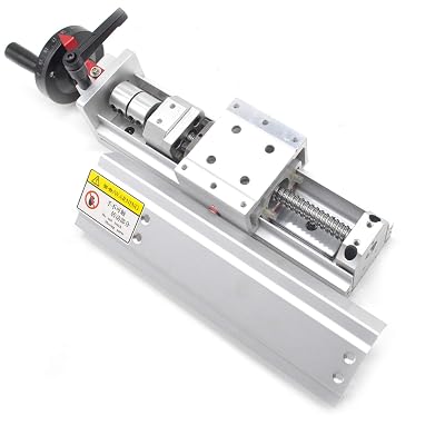 Linear Rail Guide Slide Table 100mm Ball Screw SFU1204 Enclosed Structure Manual Slide Stage with Ruler for DIY CNC Router Controller