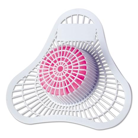 HOSPECO Health Gards Urinal Screen With Non-Para Block, Cherry Scent, White/pink, Cherry, Dozen