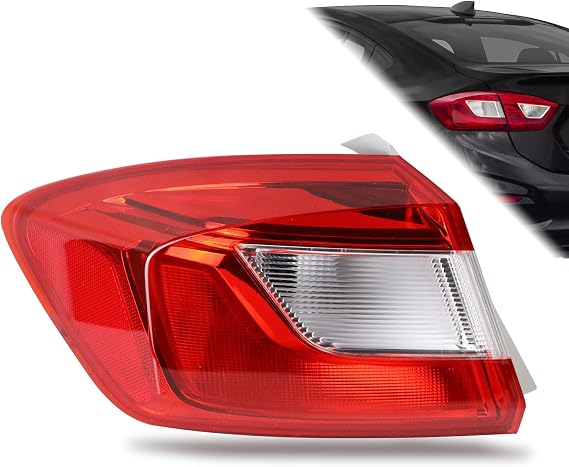 Tail Light Compatible With 2016-2019 Chevy Cruze Sedan Outer Driver Side
