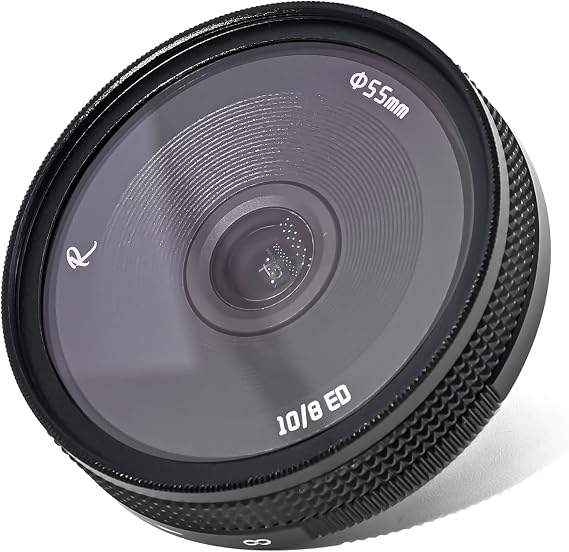AstrHori 10mm F8 II Ultra Wide Angle Fisheye APS-C Manual Prime Lens Compatible with Sony E-Mount Mirrorless Camera A6000,A6300,A6400,A6500,A5100,A5000,A6600,NEX-3,NEX-3N,NEX-3R,NEX-C3,NEX-F3K(Black)