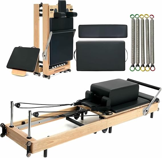 Pilates Reformer, Folding Machine and Equipment Platform with Compound Resistance - Spring and Rope, Equipment Kit