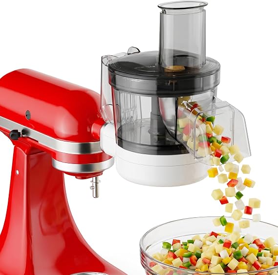 GVODE 5-in-1 Food Processor Attachment for KitchenAid Stand Mixers, Dicer