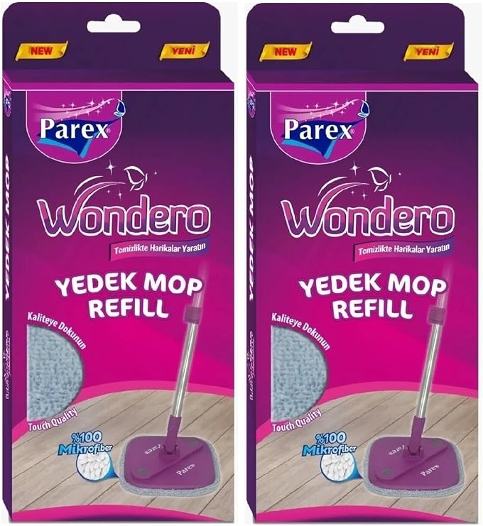 Wondero Replacement Mat Mop X 2 Pieces