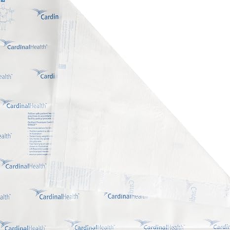 Cardinal Health Quilted Premium Comfort Underpad, Wings Maximum Absorbency, Disposable Incontinence Pads, Protective Bed Pads, Protection Pee Pad, Adults, Elderly, Kids, 30x36IN, 40 Pack