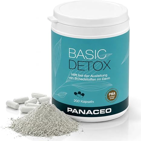PANACEO Basic-Detox – Medizinprodukt Klasse IIb zur Entgiftung des Magen-Darm-Trakts – PMA-aktivierter Zeolith – zur Stärkung der Darmwand