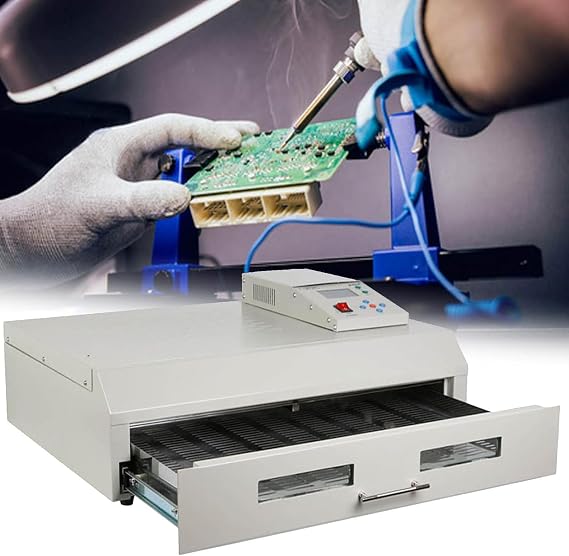 Reflow Soldering Oven 800W/1500W/2500W/2300W Infrared Heater Soldering Machine, Pcb Board Smd Smt Bga Rework Station Tool, With Hot Air Circulation,962C