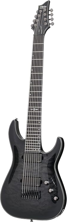 Schecter Hellraiser Hybrid C-8 - Trans Black Burst