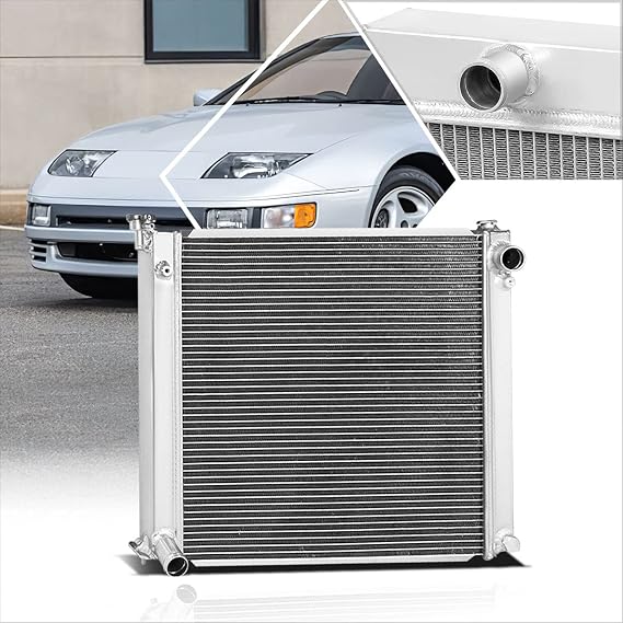 2-Row Aluminum Core Racing Radiator Compatible with 90-96 300ZX Z32 Fairlady Z MT