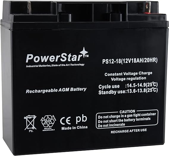 12V 18Ah CB19-12 Sealed Lead Acid AGM Rechargeable Deep Cycle Battery