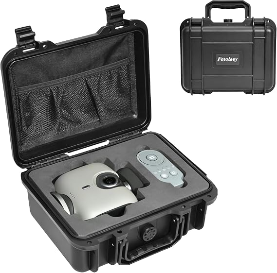 Portable Carrying Case for Xbotgo Chameleon | Waterproof, Shockproof, Dustproof, Hard Shell Case, with EVA Foam Interior, Mesh Pocket for Accessories, Black