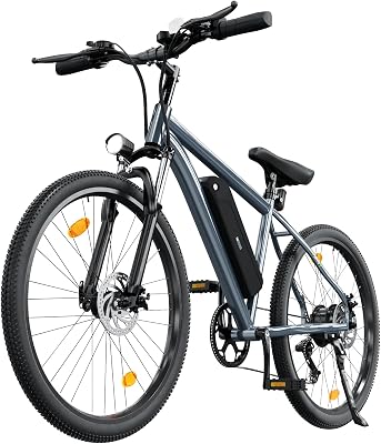 Rideplux 35-Speed Electric Bike for Adults 750W 26 Tire Commuting Electric Mountain Bike 20MPH Range 55 Miles 374.4Wh Removable Battery Lightweight Electric Bicycle