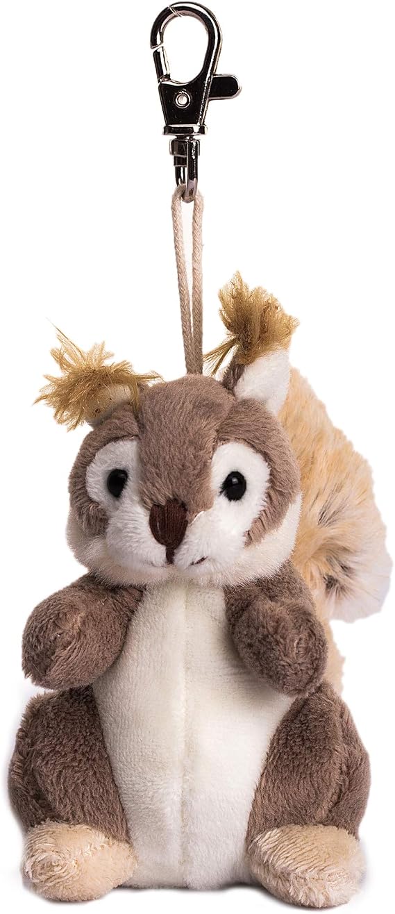 DILLY DUDU Squirrel Stuffed Animal Plush keychain 4-Inch