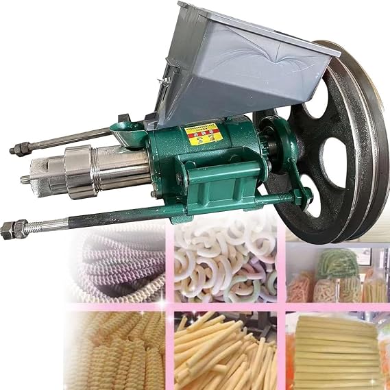 Extruding Food Puffing Machine, Corn Puffed Food Extruder Rice Corn Puffing Extrusion Machine Puff Snack Machine for Kitchen Food Processing
