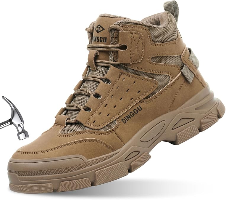 Steel Toe Boots for Men Women Comfortable Lightweight Work Boots | Safety Work Shoes, Slip Resistant Durable Rubber Outsole, Indestructible Industrial & Construction Shoes footwear